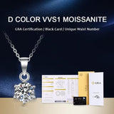 Amazing 1CT 2CT 3CT VVS Round Cut High Quality Moissanite Diamonds Necklaces - Luxury Wedding Jewellery - The Jewellery Supermarket