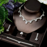 NEW - Graceful Shiny Side AAA+ Cubic Zirconia Diamonds Jewellery Set