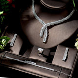 NEW -  Splendid Classical High Quality AAA+ Cubic Zirconia Diamonds Jewellery Set