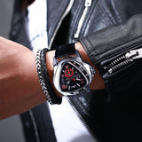 Top Brand Luxury Sport Racing Design Geometric Triangle Pilot Genuine Mechanical Watch