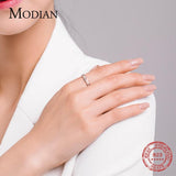 Charming Geometric Clear AAA+ CZ Diamonds Exquisite Stackable Ring - The Jewellery Supermarket