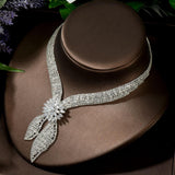 NEW - Exquisite Luxury Big AAA+ Cubic Zirconia Diamonds Jewellery Set - The Jewellery Supermarket