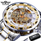 NEW - Top Brand Luxury Transparent Fashion Diamond Royal Design Skeleton Wrist Watch - The Jewellery Supermarket