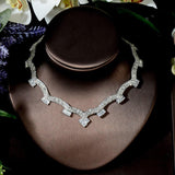 NEW - Graceful Shiny Side AAA+ Cubic Zirconia Diamonds Jewellery Set - The Jewellery Supermarket