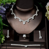 NEW - Graceful Shiny Side AAA+ Cubic Zirconia Diamonds Jewellery Set - The Jewellery Supermarket