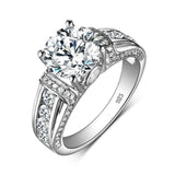 Superb Real 2 Carats Round Cut High Quality Moissanite Diamonds - Wedding Engagement Luxury Jewellery