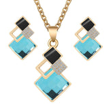New Design Fashion Crystal Pendants Necklace Earrings Sets for Women Jewelry Set - The Jewellery Supermarket
