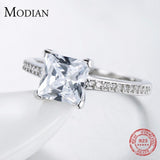 New Arrival Silver Bridal AAA+ Cubic Zirconia Diamonds Engagement Ring - The Jewellery Supermarket