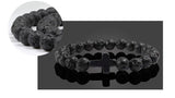 Trendy Jesus Cross Charm Various 8mm Beads Beaded Bracelets Bangles for Women - Religious Jewellery - The Jewellery Supermarket