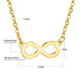 New Design Infinite Shape Pendant Necklace Bracelet Jewellery Sets - Ideal Gift