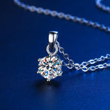 Amazing 1CT 2CT 3CT VVS Round Cut High Quality Moissanite Diamonds Necklaces - Luxury Wedding Jewellery
