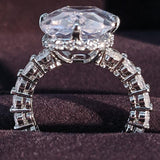 GREAT GIFTS - Dazzling Cushion Cut AAA+ Cubic Zirconia Ring - The Jewellery Supermarket