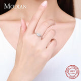 Dazzling Silver Sparkling Clear AAA+ Cubic Zirconia Diamonds Ring - The Jewellery Supermarket
