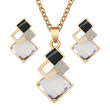 New Design Fashion Crystal Pendants Necklace Earrings Sets for Women Jewelry Set - The Jewellery Supermarket