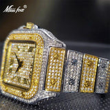 Luxury Stylish Iced Out Full Simulated Diamonds Quartz Watches For Men or Women - The Jewellery Supermarket
