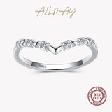 NEW Stackable AAAA Quality Simulated Diamonds Simple Heart Fine Ring