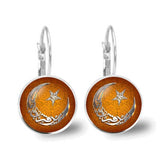 Special Islamic gifts - Glass Convex Charming Pendant Earrings - Attractive Religious Jewellery - The Jewellery Supermarket