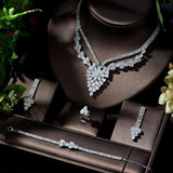 NEW - Brilliant Crystal AAA+ Cubic Zirconia Diamonds Jewellery Set