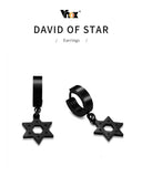 NEW Unique Hexagram Star Of David Hoop Earrings for Men and Women - The Jewellery Supermarket