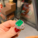 New Arrival Sterling Silver Emerald Gemstone Luxury Fine Jewellery Set - The Jewellery Supermarket