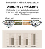 2.5CT Total Emerald Cut High Quality Moissanite Diamonds Half Eternity Anniversary - Luxury Jewellery - The Jewellery Supermarket