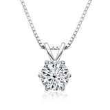 Terrific Classic 1ct Round Cut High Quality Moissanite Diamonds Charming Necklace - Luxury Wedding Jewellery - The Jewellery Supermarket