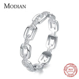 Charming Geometric Clear AAA+ CZ Diamonds Exquisite Stackable Ring