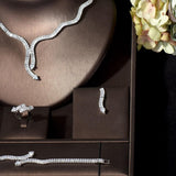 NEW - Vintage Geometric Design AAA+ Cubic Zirconia Diamonds Jewellery Set - The Jewellery Supermarket