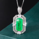 NEW ARRIVAL - Vintage Lab Emerald Gemstone Luxury Party Fine Jewelry Sets - The Jewellery Supermarket