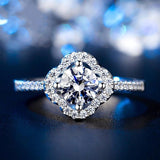 BEST GIFT IDEAS - Lovely Trendy AAA+ Cubic Zirconia Diamonds Clover Ring