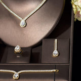 NEW - Fascinating High Quality AAA+ Cubic Zirconia Diamonds Jewelry Set - The Jewellery Supermarket