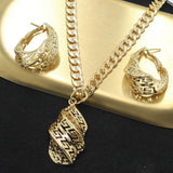 New Arrival Fashion 18KGP Necklace and Earrings Wedding Luxury Jewellery Sets