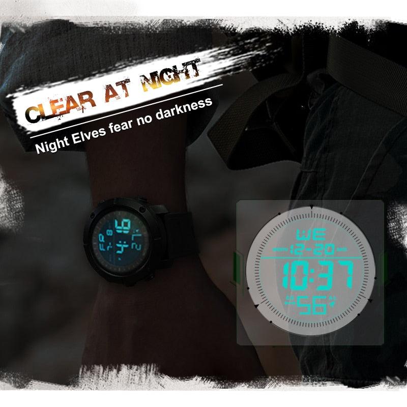 NEW MENS WATCHES - Digital Army Military World Time Alarm Sport Stopwatch Waterproof 50M Digital Watch - The Jewellery Supermarket