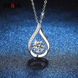 Smart Water Drop High Quality Moissanite Diamonds Pendant Necklace - Fashion Luxury Wedding Fine Jewellery