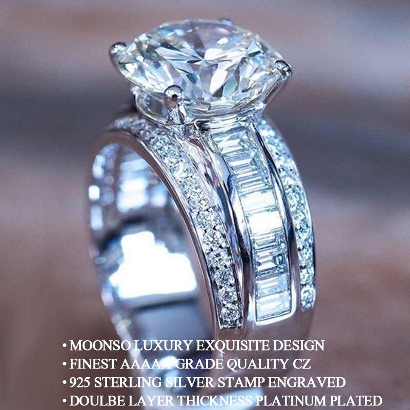 New Arrival Luxury Halo Round Cut AAA+ Quality CZ Diamonds Designer Fashion Ring - The Jewellery Supermarket