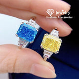 QUALITY FASHION RINGS - Best Selling Princess Cut AAA+ Cubic Zircon Fine Jewelry Ring - The Jewellery Supermarket