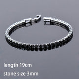 NEW Vintage Style Silver Colour Princess Cut AAA+ Cubic Zirconia Tennis Bracelets - BEST SELLERS - The Jewellery Supermarket