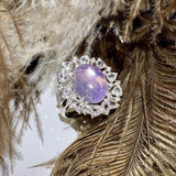 NEW VINTAGE RINGS Retro Fashion Bright Moonstone Adjustable Size Luxury Jewellery Rings