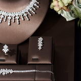 NEW - High Quality Charming Ladies AAA+ Cubic Zirconia Diamonds Jewellery Set - The Jewellery Supermarket