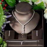 NEW - Superb Water Drop Paved AAA+ Cubic Zirconia Diamonds Fashion Jewellery Set - The Jewellery Supermarket