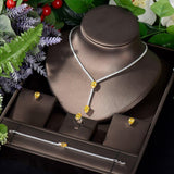 NEW - Charming Water Drop Design AAA+ Cubic Zirconia Diamonds Jewellery Set