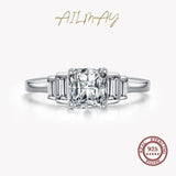 New Arrival Luxury Square Clear AAAA Quality Simulated Diamonds Fine Rings - The Jewellery Supermarket