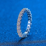 2.2CT D Color Full Eternity High Quality Moissanite 3MM Diamonds Eternity Ring - Lab Created Jewellery - The Jewellery Supermarket