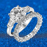 Amazing Certified 5CT High Quality Moissanite Diamonds Rings for Women - Luxury Wedding Ring 