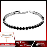 NEW Vintage Style Silver Colour Princess Cut AAA+ Cubic Zirconia Tennis Bracelets - BEST SELLERS - The Jewellery Supermarket