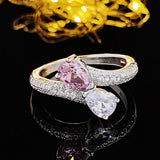 New Arrival Marvelous Fashion Pear Cut AAA+ CZ Diamonds Luxury Ring - The Jewellery Supermarket