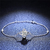 NEW ARRIVAL - Four Leaf Clover Moissanite Bracelet D Color 1 CT High Quality Jewelry Bracelet