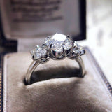 New Arrival Luxury Round Cut High End AAA+ Quality CZ Diamonds Engagement Fashion Ring - The Jewellery Supermarket