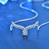 Excellent Cut 0.5 Carat Affordable High Quality Moissanite Diamonds Pendant - Fine Diamond Necklace 