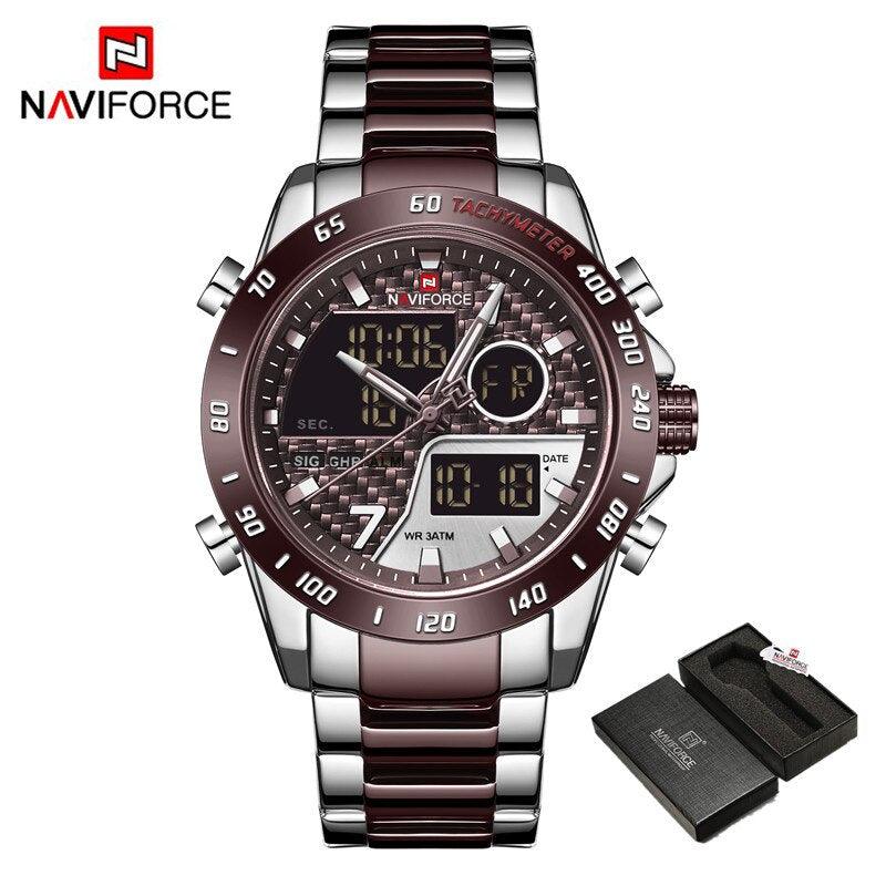 NEW ARRIVAL - Top Luxury Brand Sports Men's Watches - Quartz Chronograph Analog Stainless steel Military Wrist Watch For Man - The Jewellery Supermarket